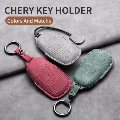 Новый чехол-накладка из овчины для пульта ключа автомобиля для Chery Tiggo 4 5X Exeed Txl Tx Lx для Tiggo 7 8 Pro 8 PLUS Arrizo Аксессуары