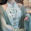 Chinese Style Hanfu Ruyi Pendant Pearl Chinese Necklace Sweet Horse Face Skirt Necklace Decoration