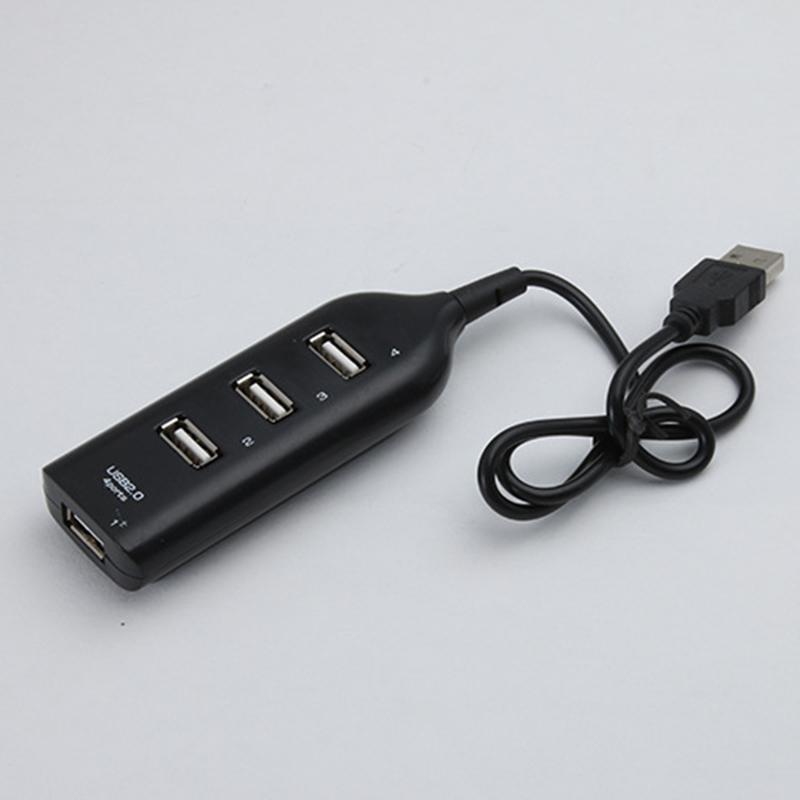 4-портовый USB 2.0 концентратор с кабелем высокоскоростной универсальный USB концентратор мини концентратор гнездо шаблон разветвитель кабель адаптер для ноутбука ПК