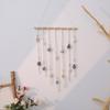 Wooden Stick Double-layer Gravel Tapestries Tassel Hand-woven Cotton Thread Handicraft Hanging Decoration Tapestries Finished Products