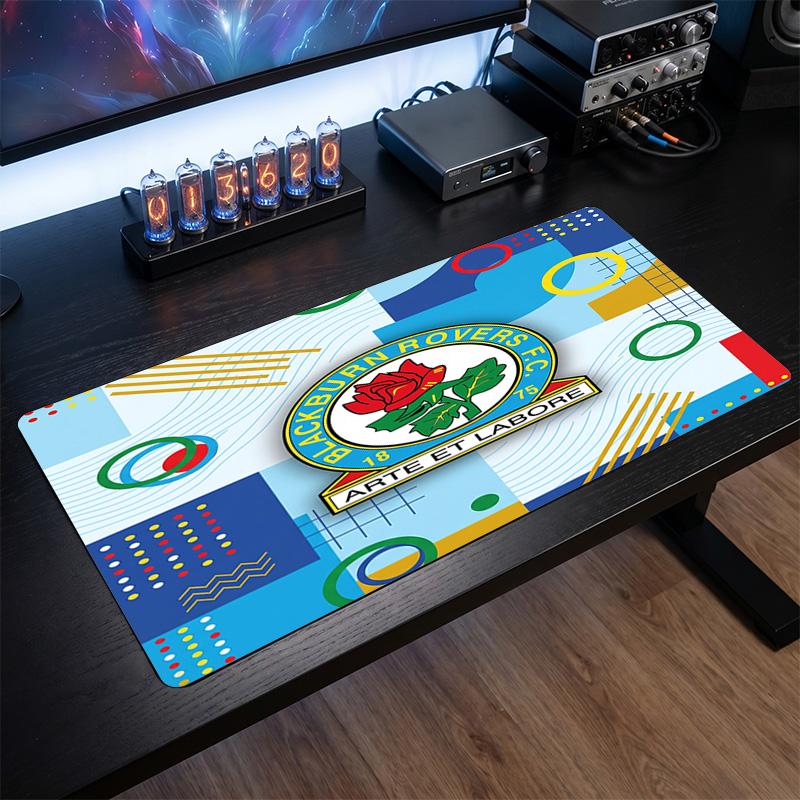 Blackburn Rovers Football Print Large Mouse Pad, Anti-Slip Extended Gaming Desk Mat for Office Home