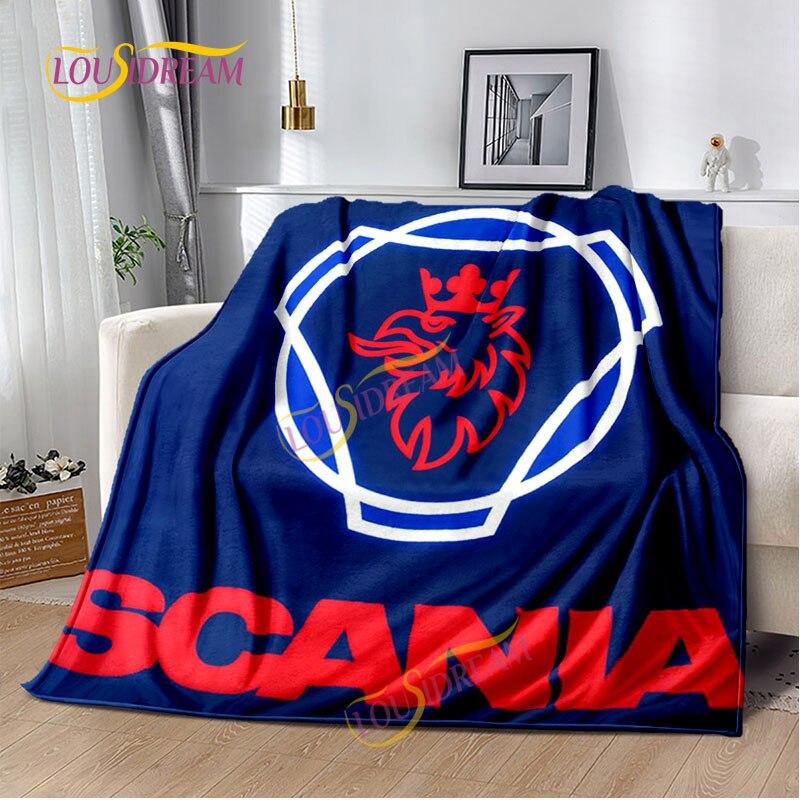 Одеяло Scania для грузовика, домашняя простыня, чехол для дивана, гостиная, офис, одеяло для обеденного перерыва, мягкое повседневное моющееся термоодеяло