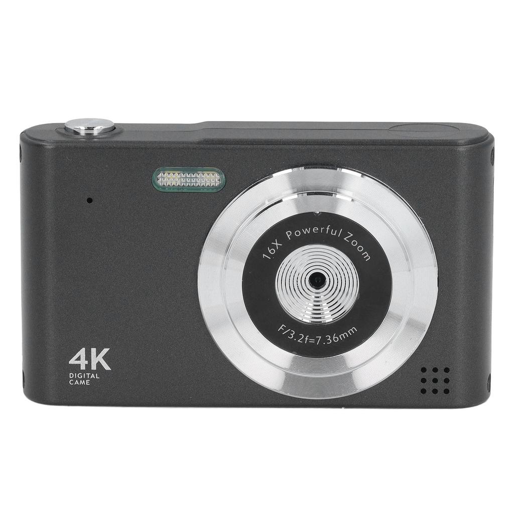 HD Цифровая Камера Винтажная 4K 2.4 дюйма 48 МП 16X Зум Стабилизация для Фотографии Видеозаписи Путешествий