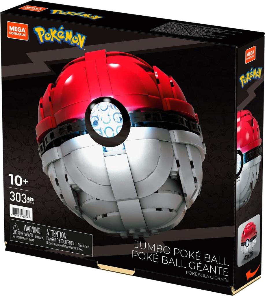 MEGA CONSTRUX Pokemon Jumbo Monster Ball возрастом 8 лет и HBF53 [8 вверх]