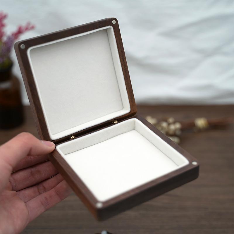 Wood Jewelry Box Organizer Keepsake Storage Collection Art Treasure Memory Box for Ring Bracelet Watch Necklace Earring