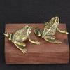 Lucky Rich Copper Toads Frog Golden Toad Animal Solid Copper Statue Animal Decor