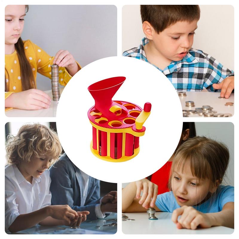 Сортировщик монет Ручной счетчик мелочи Легкие вычислительные принадлежности Многоразовый инструмент для сортировки для кассового аппарата, банковского кассира