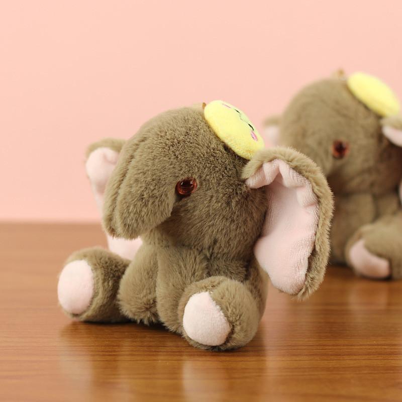 Charming Elephant Plush Toy Keychain Soft And Colorful Baby Shower Gift For Children