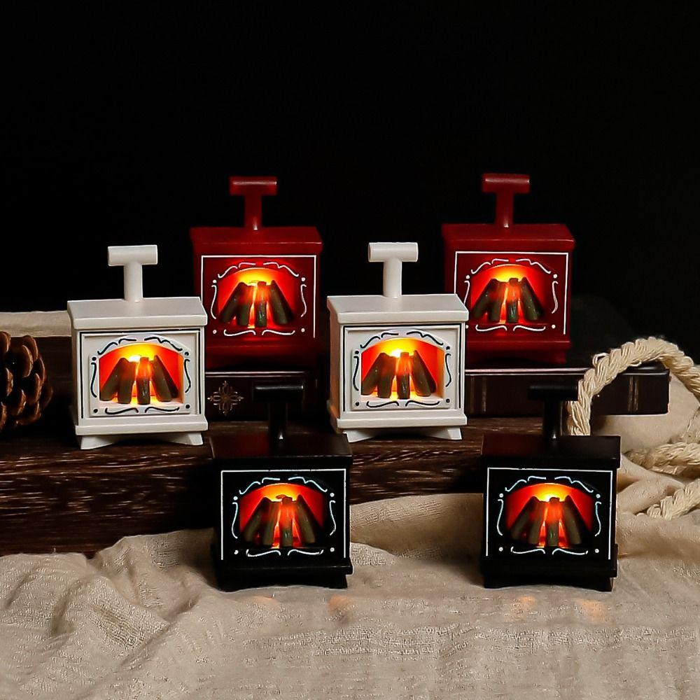 Зимний мини-камин с подсветкой своими руками, аксессуары для кукольного домика 1/12