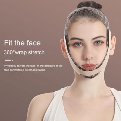 V-образный ремешок для подтяжки лица, женский ремешок с двойным подбородком, 3D-дизайн лица, регулируемый дышащий косметический бандаж, уход за кожей, косметический инструмент для женщин и мужчин