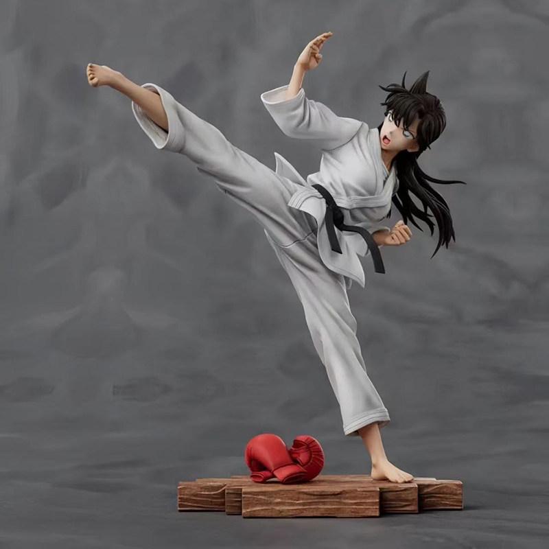 New Arrival Detective Conan Karate Ran Mouri Action Figure Anime Bishoujo Trendy Toy Model Desktop Decorative Statue Gift