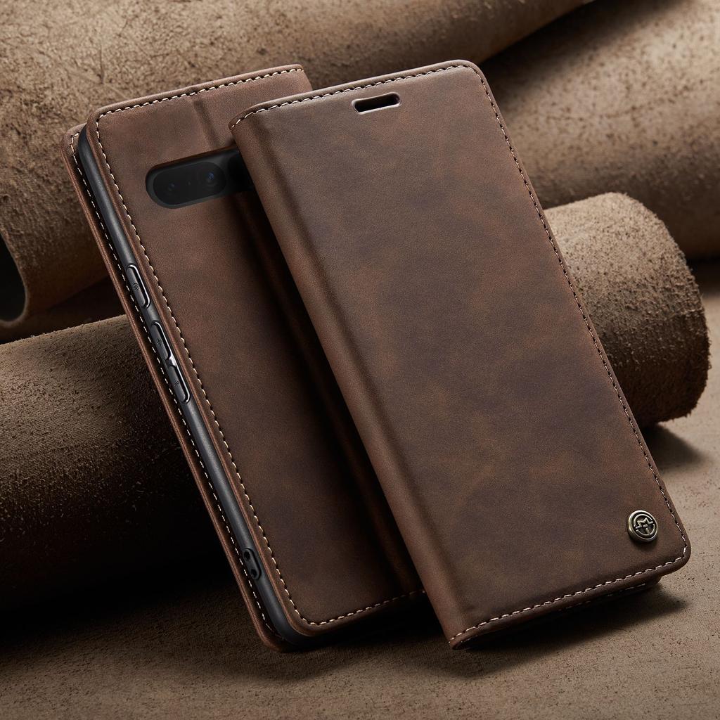 Suitable for Google Pixel 7A phone case, Pixel 6 Pro phone leather case, flip cover with card slot protective case