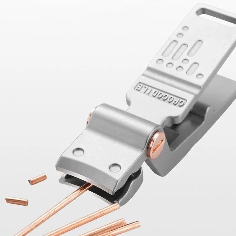 Машинки для стрижки ногтей в форме крокодила, маникюрные ножницы из нержавеющей стали с защитой от брызг, триммер для ногтей, инструменты для педикюра