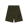 SS22 Solid Color Pocket Loose Casual Shorts Men Bottoms Deep-Olive-Green AKSS077-3