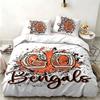 Cincinnati Bengals 3pc set Perfect for bedroom use Comfortable bedding set includes a duvet cover and two pillowcases Ideal birthday or Christmas gift