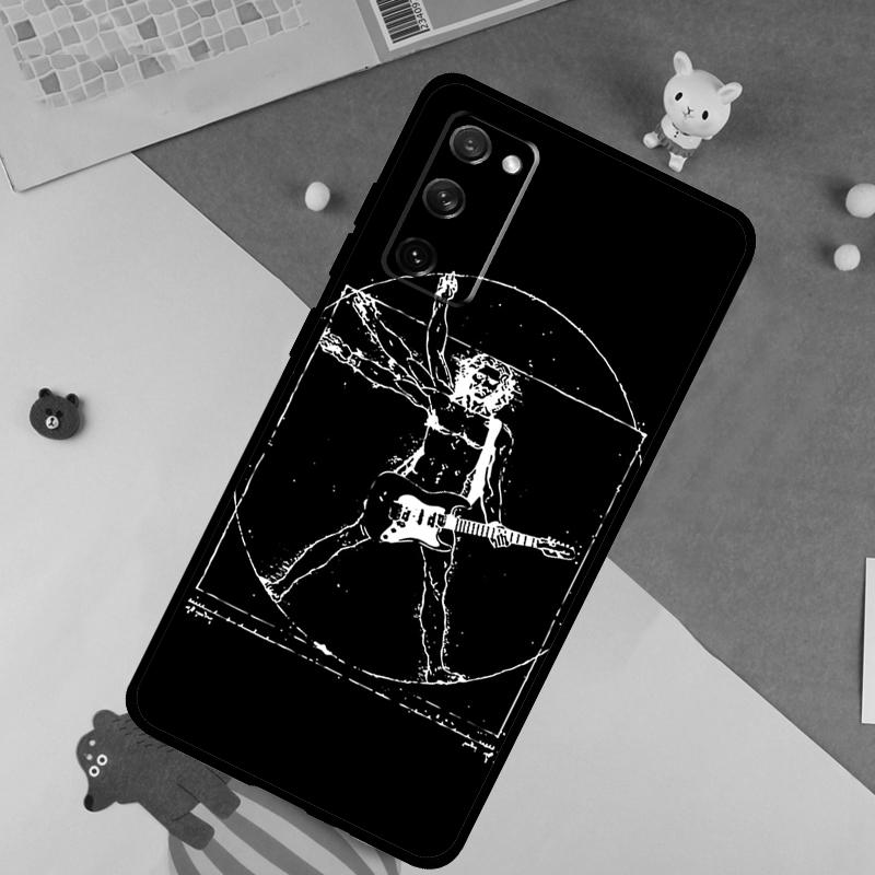 Мягкий чехол Rock Roll Skull для Samsung Galaxy S24 Ultra S9 S10 S20 S22 S21 Plus S23 FE S25 Ultra Чехол Funda