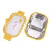 Cute Duck Stainless Steel Lunch Container 2 Compartments Leak Proof Design Perfect for Children's Meals Anywhere