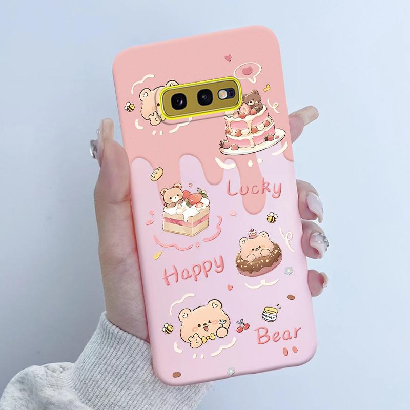 For Samsung Galaxy S10e Phone Case Flower Girls Design Soft Silicone TPU Back Housing for Galaxy S10E S10 E SM-G970F/DS Covers