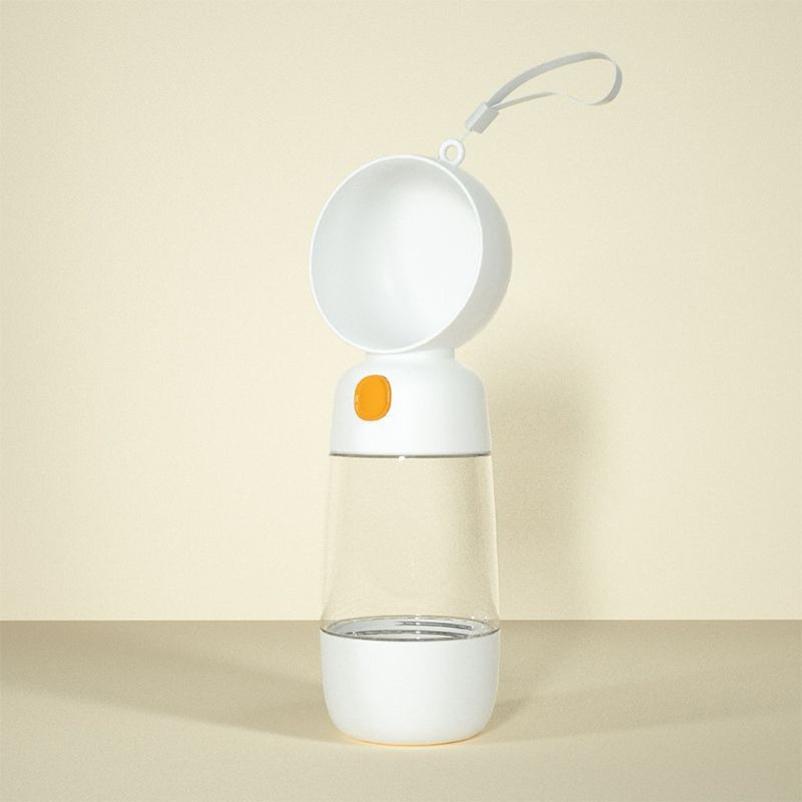 2 в 1 портативный пищевой материал для собак и кошек, дорожная бутылка для воды для домашних животных с дозатором еды