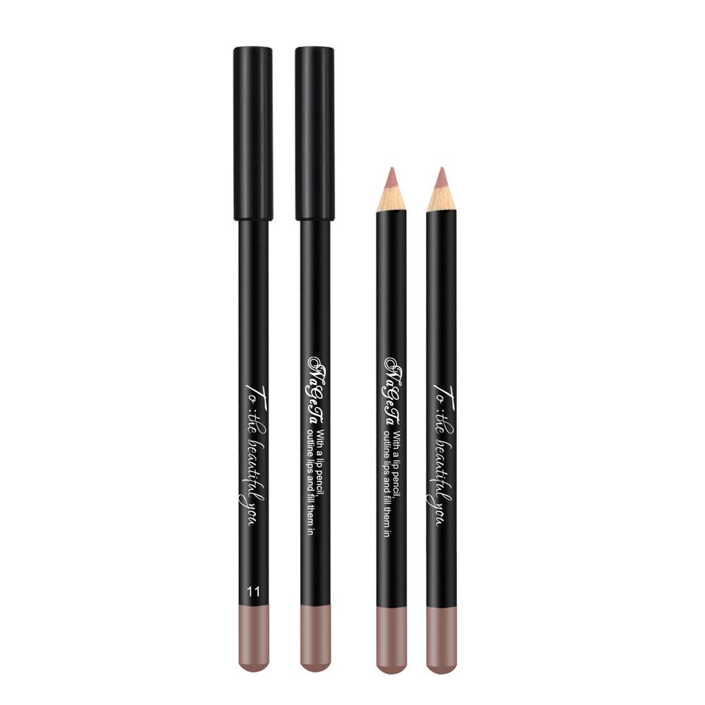 12-цветная водостойкая помада для губ, долговечная матовая подводка для губ, карандаш-карандаш