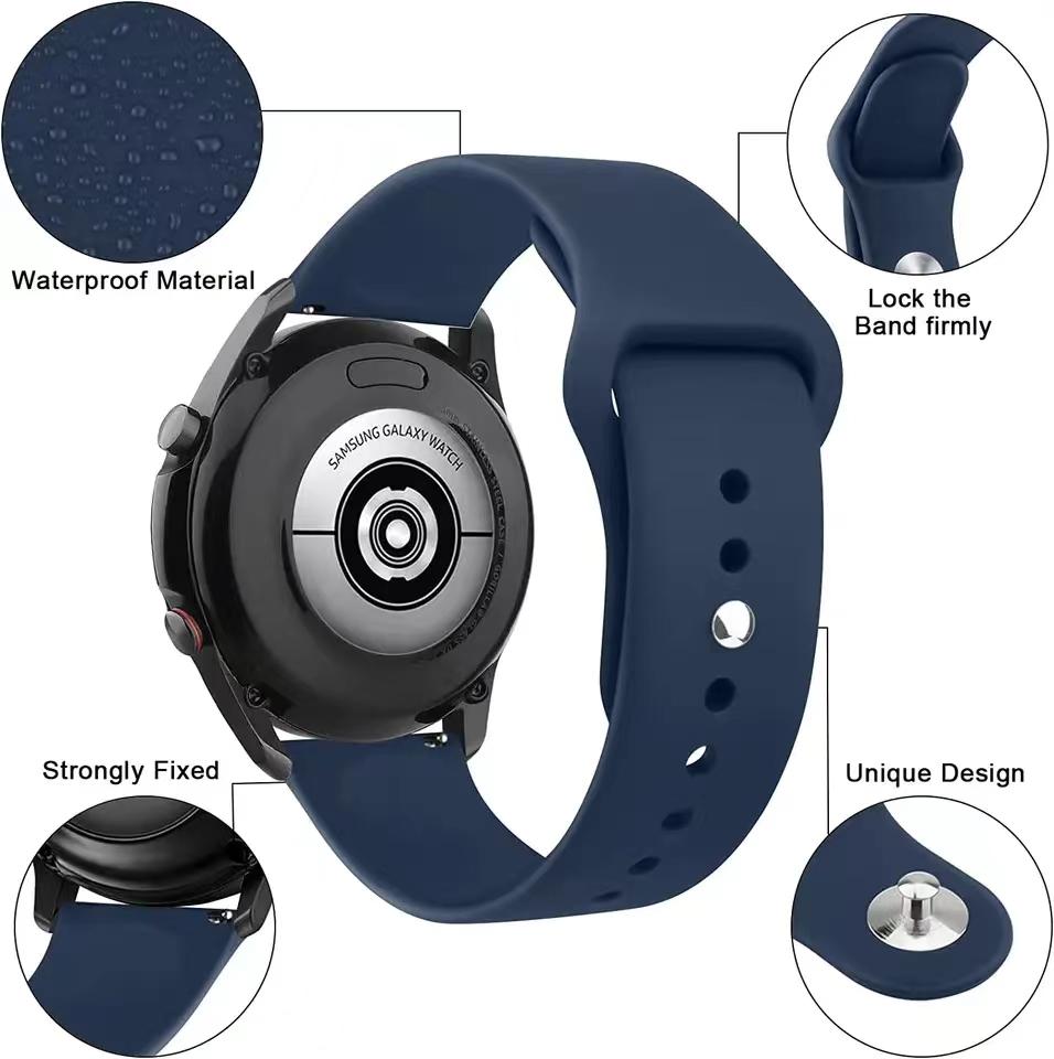 Силиконовый ремешок 22 мм 20 мм для Amazfit Balance 2 1 Спортивный браслет Correa для Amazfit Bip 6 5/GTR/GTS 4 3 2/Active 2 Аксессуары