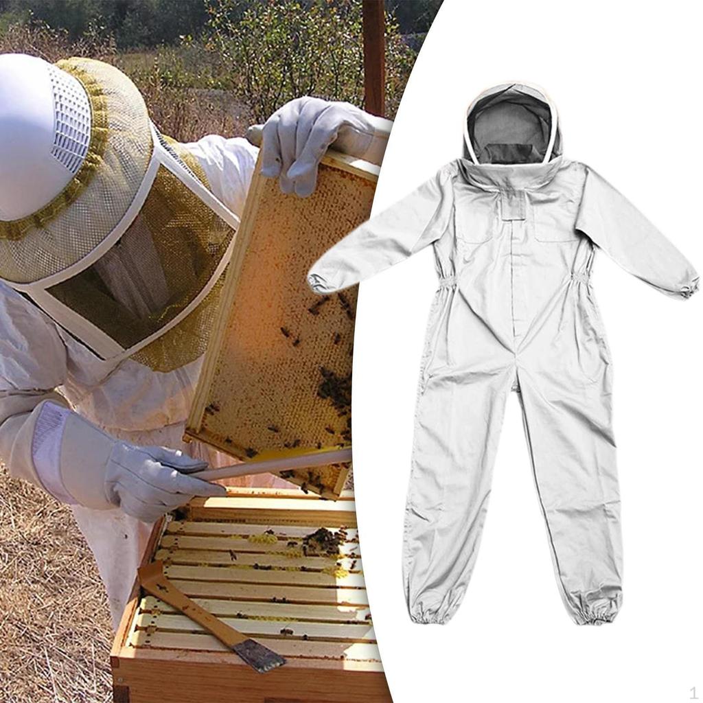 Beekeeper Suit Bee Suits Mesh Hood Protective Clothes for Backyard Women Men