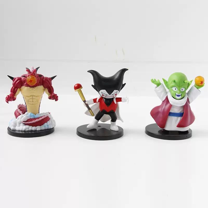 Идеальная Q-версия Bandai Dragon Ball: Набор фигурок персонажей, таких как Сунь Укун, Веджета, Бролли, Бу и Супер Синяя Форма