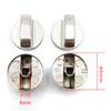 6Mm Universal Silver Gas Stove Control Knobs Adaptors Oven Switch Cooking Surface Control Locks