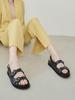 Blanc Sur Blanc Oscar Sandals Black