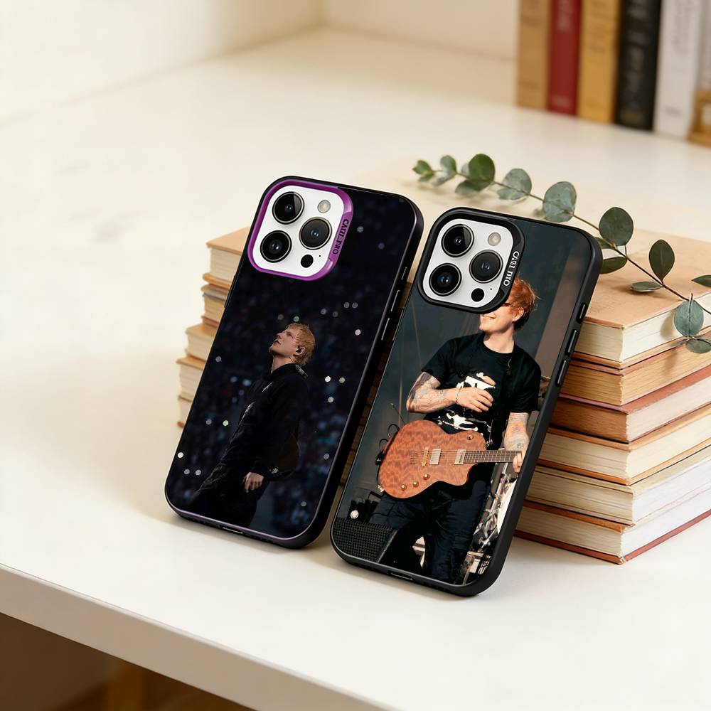 Мужской певец-D-Эд Ширан Чехол для телефона для iPhone 17,16,15,14,13,12,11 Plus,Pro Max,XS,Цветной Серебристый Чехол для телефона Funda Cover