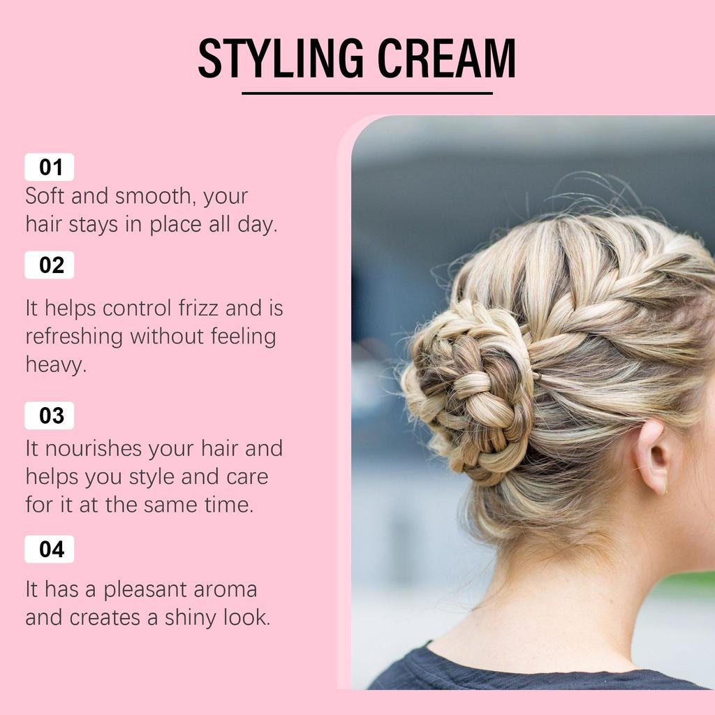 Кондиционирующий крем для укладки Мягкий Гладкий Блеск Натуральная Укладка Укладка Питательный Волосы Ежедневный Кондиционирующий Крем