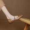 Krazing Pot Cow Skin Spring Summer Size 41 Low Heels Women Square Toe Shallow Pumps
