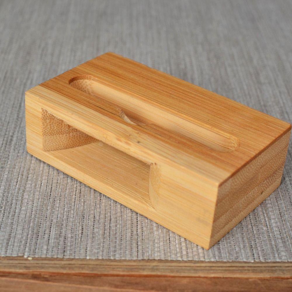 Бамбуковый усилитель звука без запаха, экологически чистый бамбуковый телефон, настольная подставка для офиса