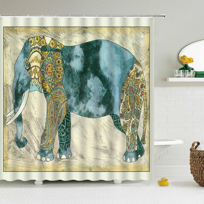 Африканская культура занавеска для душа Декор для ванной полиэстер водонепроницаемая ткань занавеска для душа Египет Фараон экран для ванной