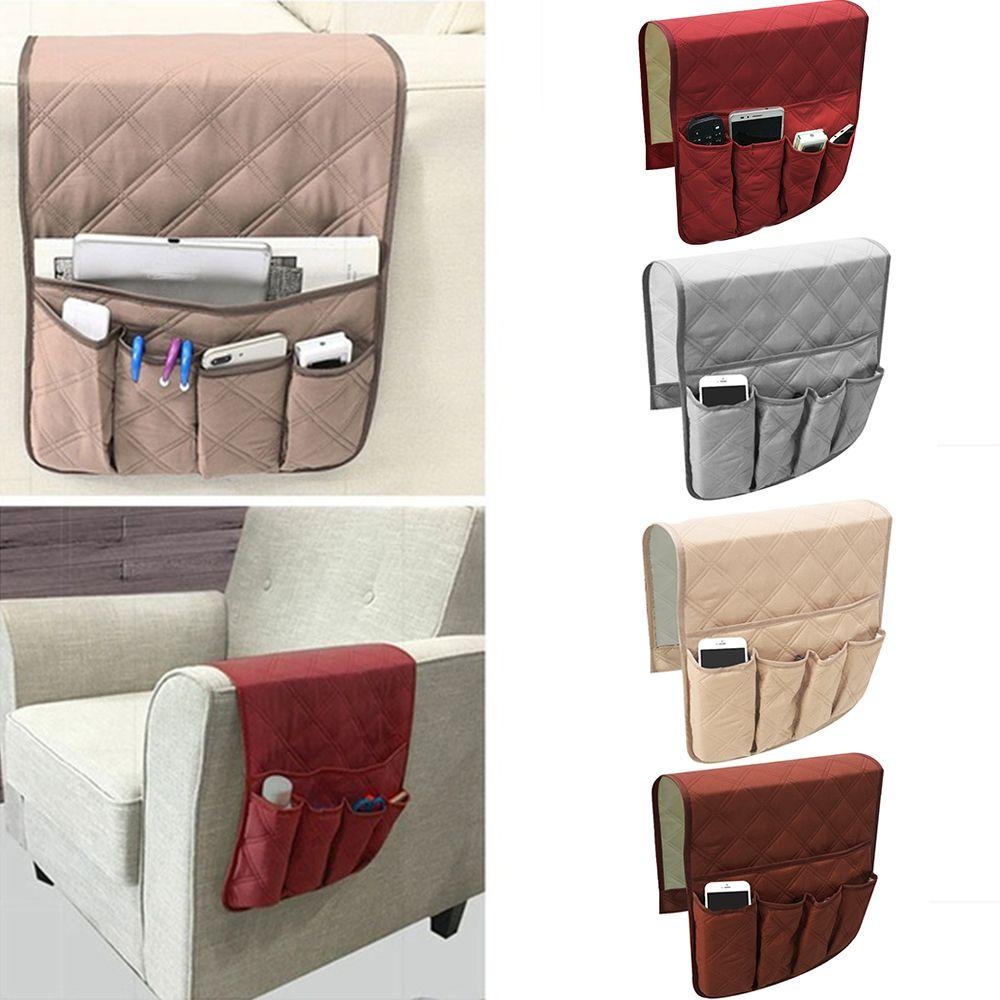 Living Couch Remote Control Storage Pockets Sofa Storage Bag Bedside Storage Organizer Hanging Bags