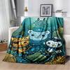 3D The-Octonauts printed blankets picnic blanket Warm Flannel blankets Soft and comfortable blanket bed linings Birthday Gift