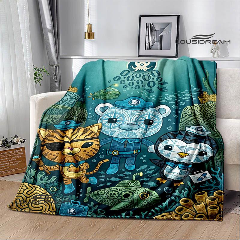 3D The-Octonauts printed blankets picnic blanket Warm Flannel blankets Soft and comfortable blanket bed linings Birthday Gift