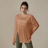 Womens Loose Fit Quick-Dry Yoga Top Short Sleeve Breathable Workout Shirt Running Fitness Pilates Spring Summer