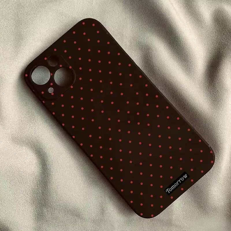 Маленький чехол для телефона в горошек для iPhone 17 Air 16 e 15 14 13 12 11 Pro Max Plus Mini SE 2020 2022 Ударопрочный чехол Fundas