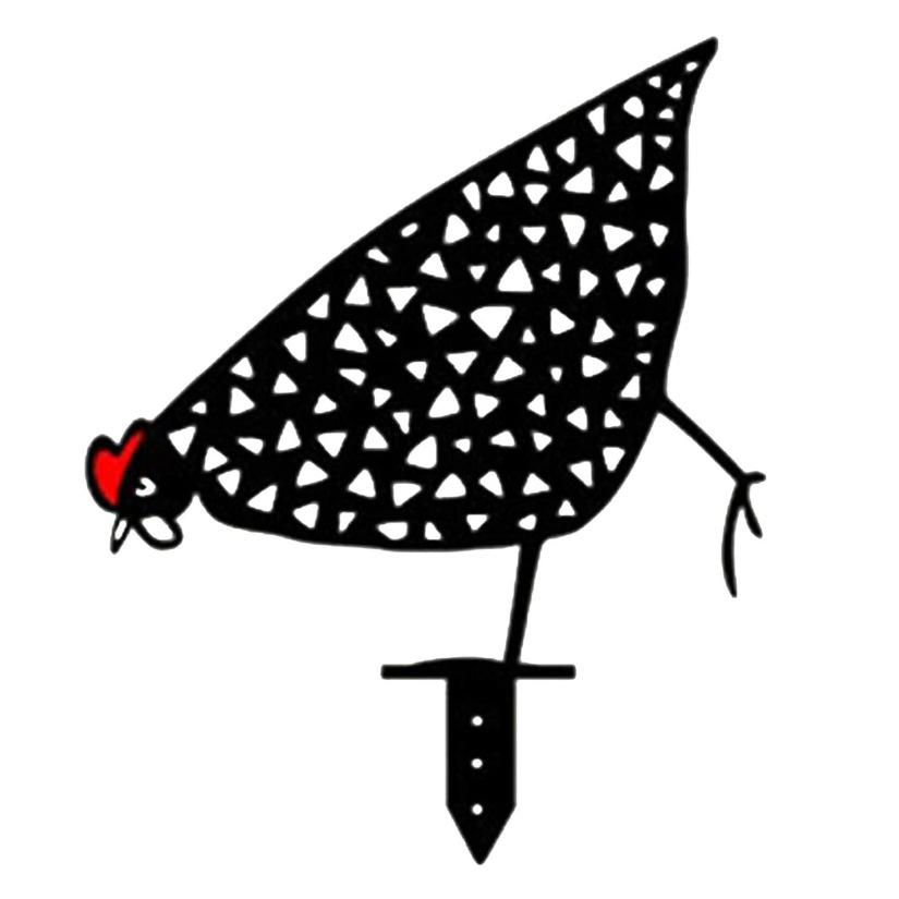 1PC Creative Garden Place Rooster Simulation Small Ornament Lawn Decoration Garden Plug