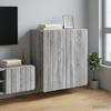 Wall Mounted Cabinet Grey Sonoma 59 x 31 x 64 cm Particleboard