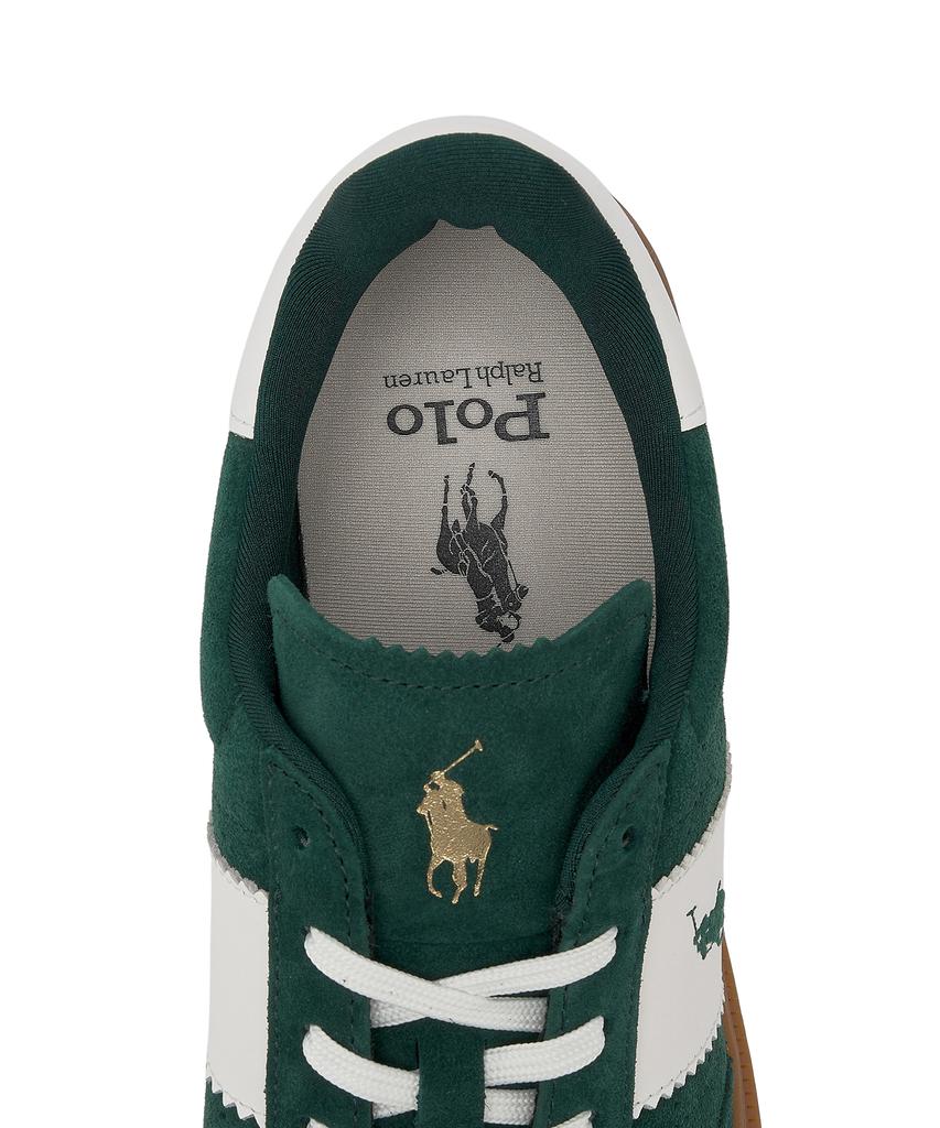 Кроссовки Polo Ralph Lauren Heritage Aera из замши - Средне-зеленые
