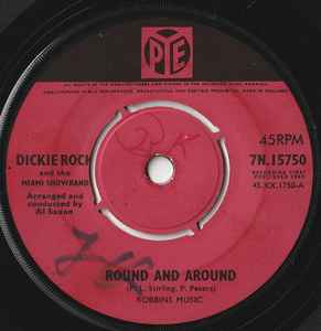 7inch Record DICKIE ROCK THE MIAMI SHOWBAND Round And Around 7N15750 PYE 1965 UK Rock Used