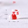 1PC Gifts Santa Claus Miniatures Christmas Tree Resin Figurines Snowman Fairy Garden Decor