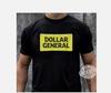 Редкая черная хлопковая унисекс футболка Dollar General S-5XL