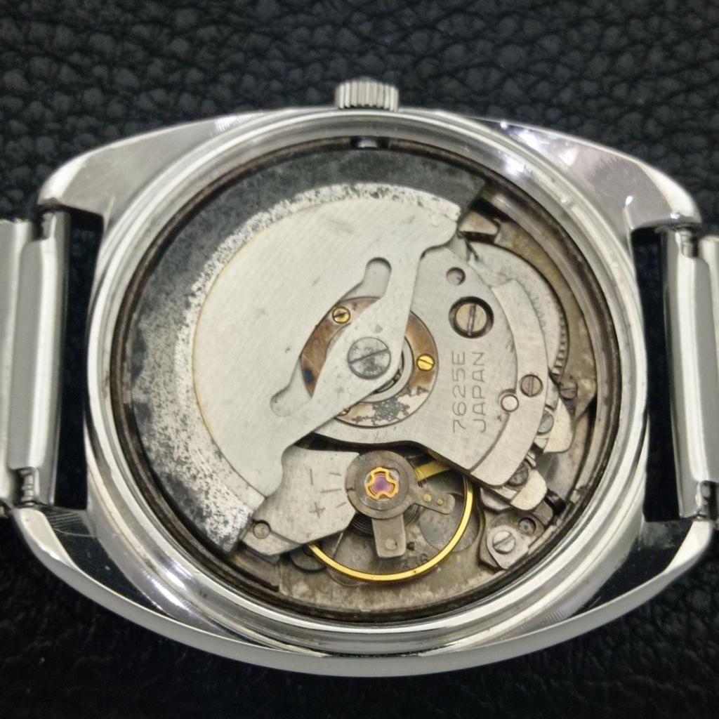 Seiko SPORTSMATIC VINTAGE JAPAN 7625E MENS CREAM COLOR DIAL WATCH A703935-1 R213g-a703935