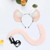 Mouse Costume Set Ears Headband and Tail for Women Men Carnival Masquerade