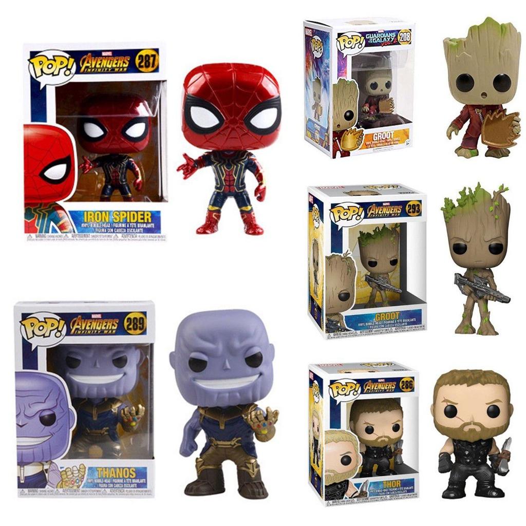 Marvel Avengers Pop Collectible Figure Featuring Iron Man Spider-man And Captain America