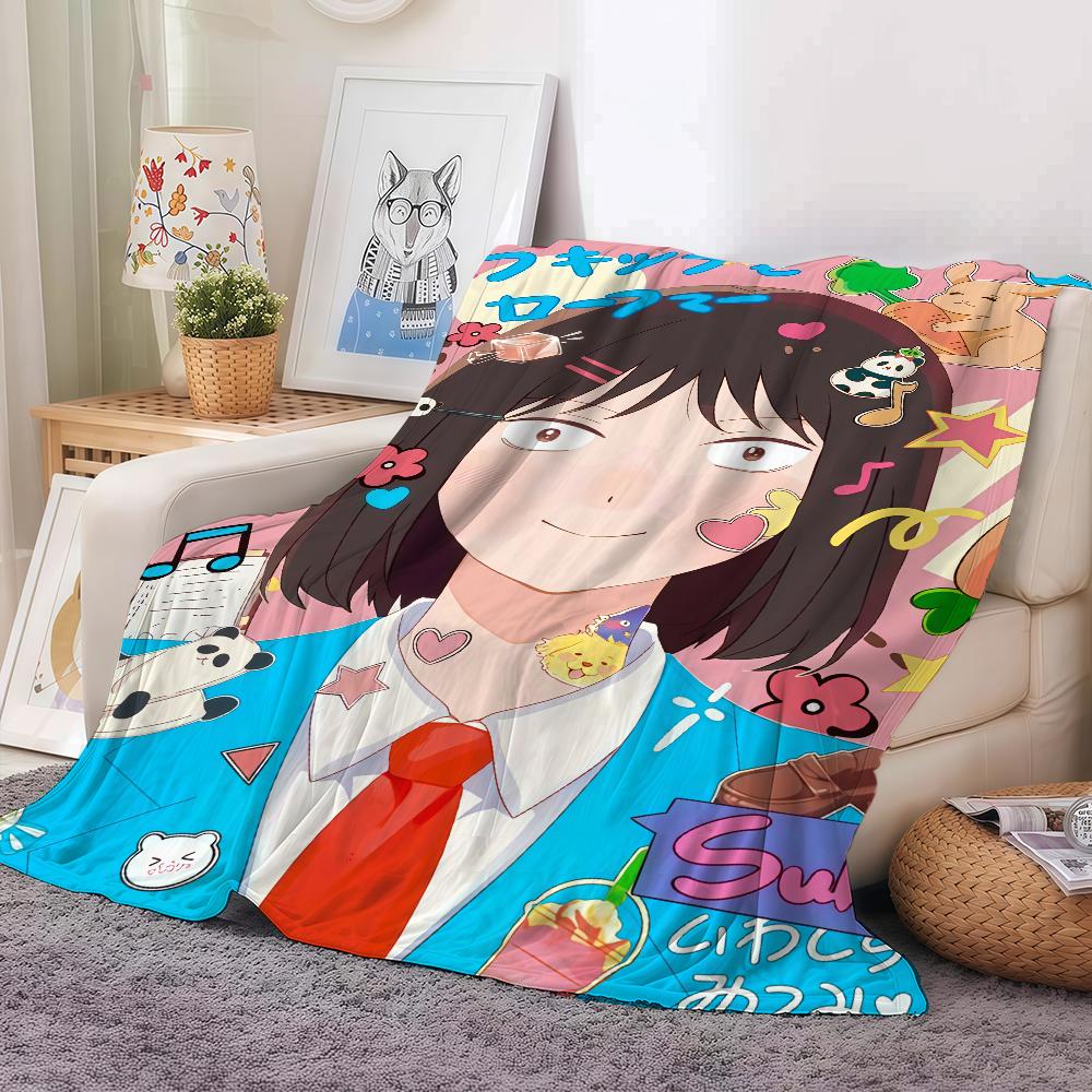 Love anime Skip and Loafer Blanket For Sofa Office Bed Plane Travel Sleep Read Relax Camping Soft And Warm