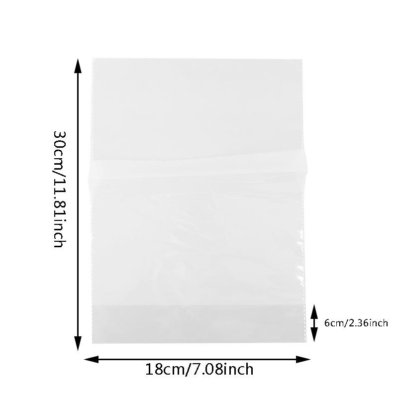 100pcs Transparent Bread Packaging Bags Kitchen Durable Baking Pouches Party Favors